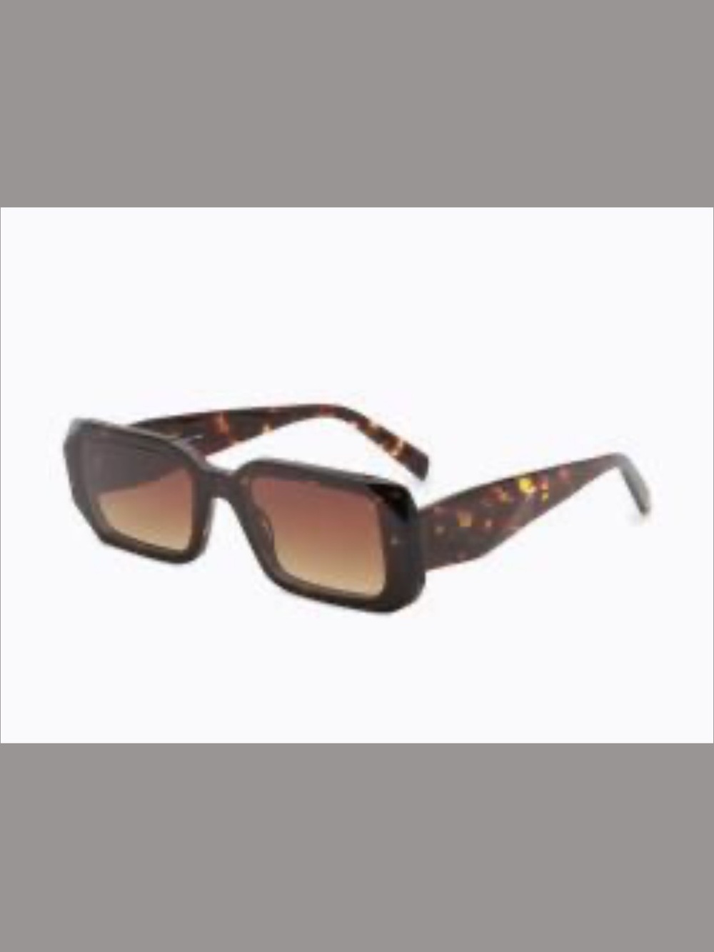 NIBCarolina Lemke Tortoiseshell Square Frame Women's Sunglasses - Brown Gradient